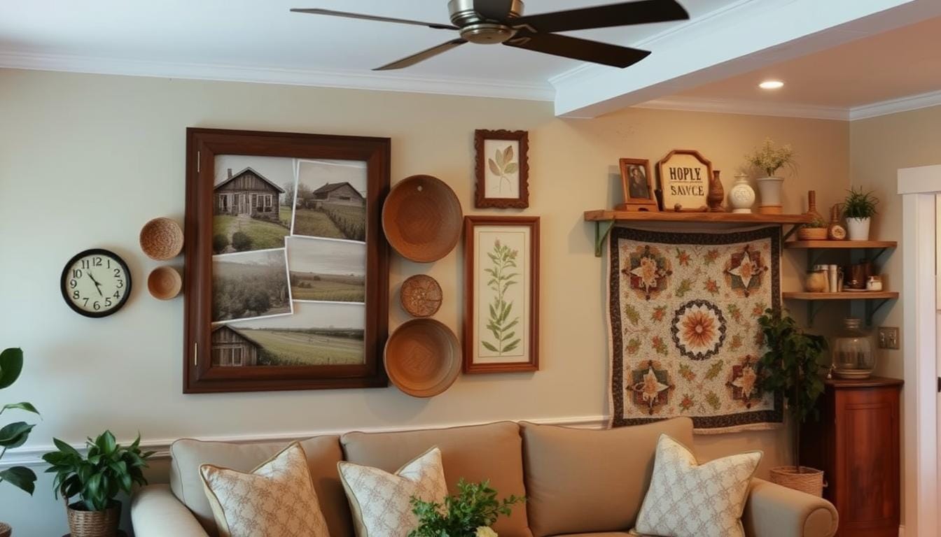 living room farmhouse wall decor ideas