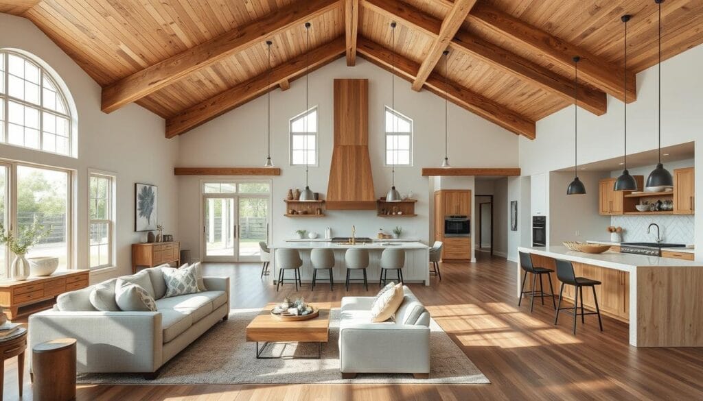 modern farmhouse open floor plan
