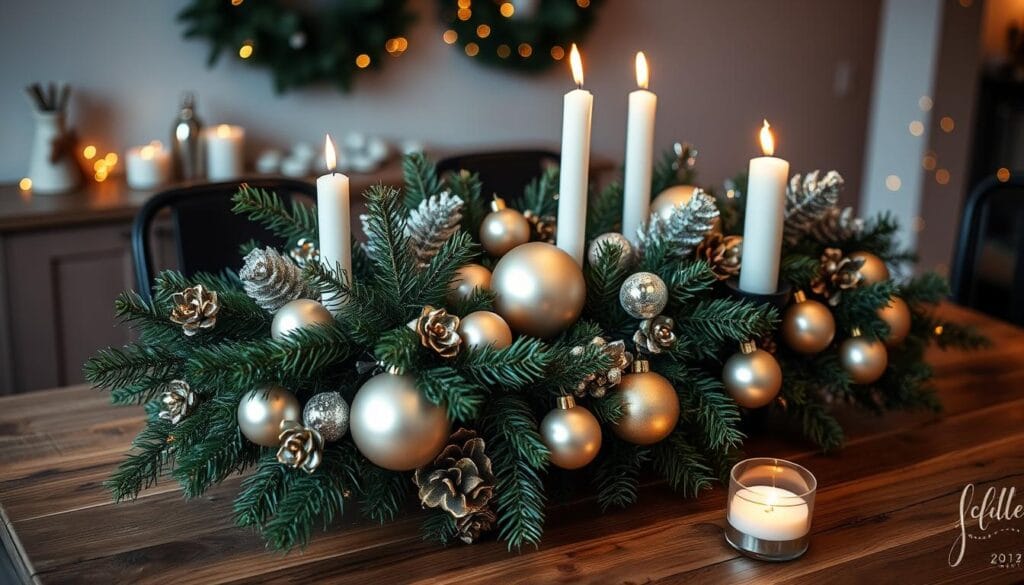 xmas table centerpiece