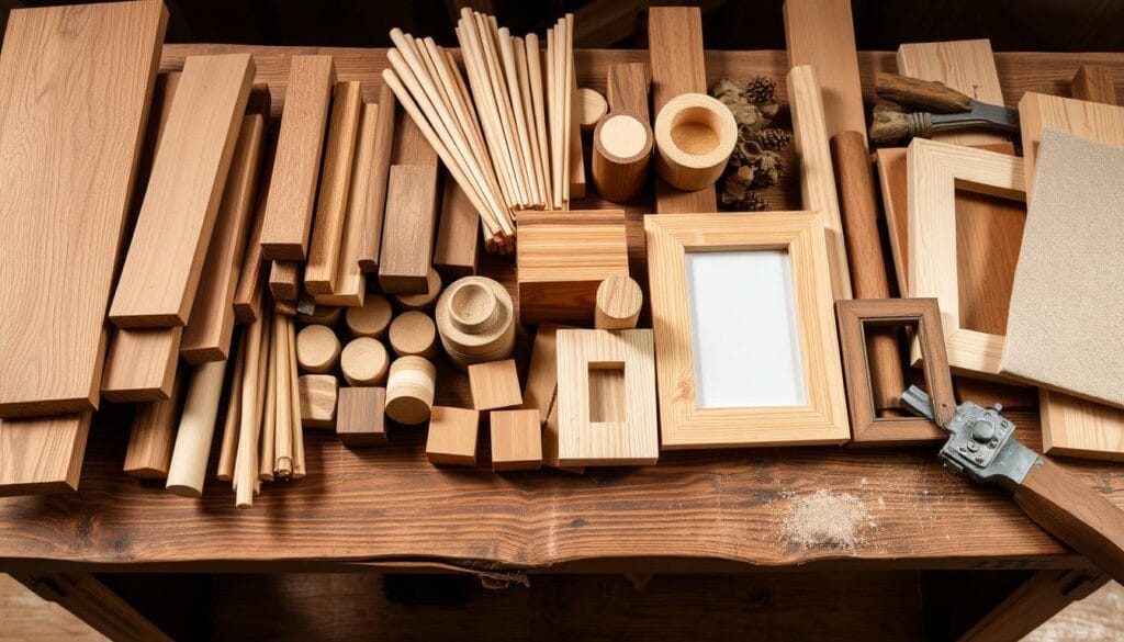 Wooden home decor materials
