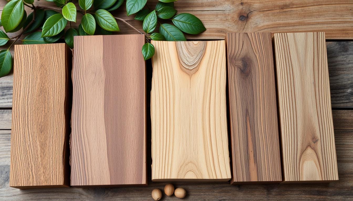 different kinds of wood