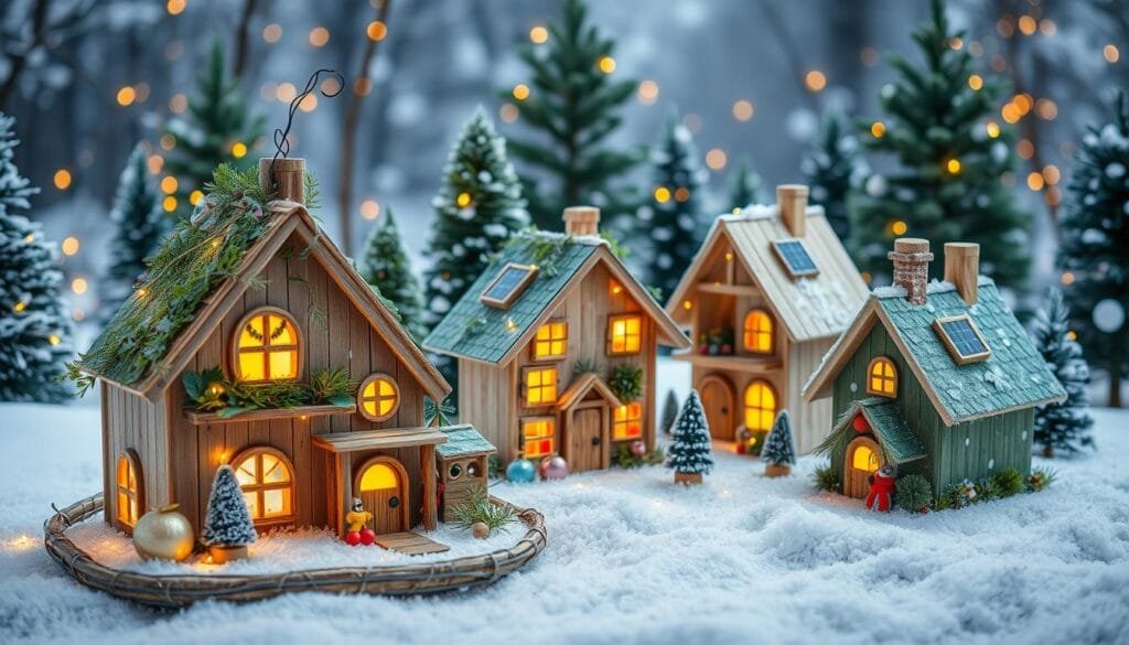 eco-friendly Christmas houses