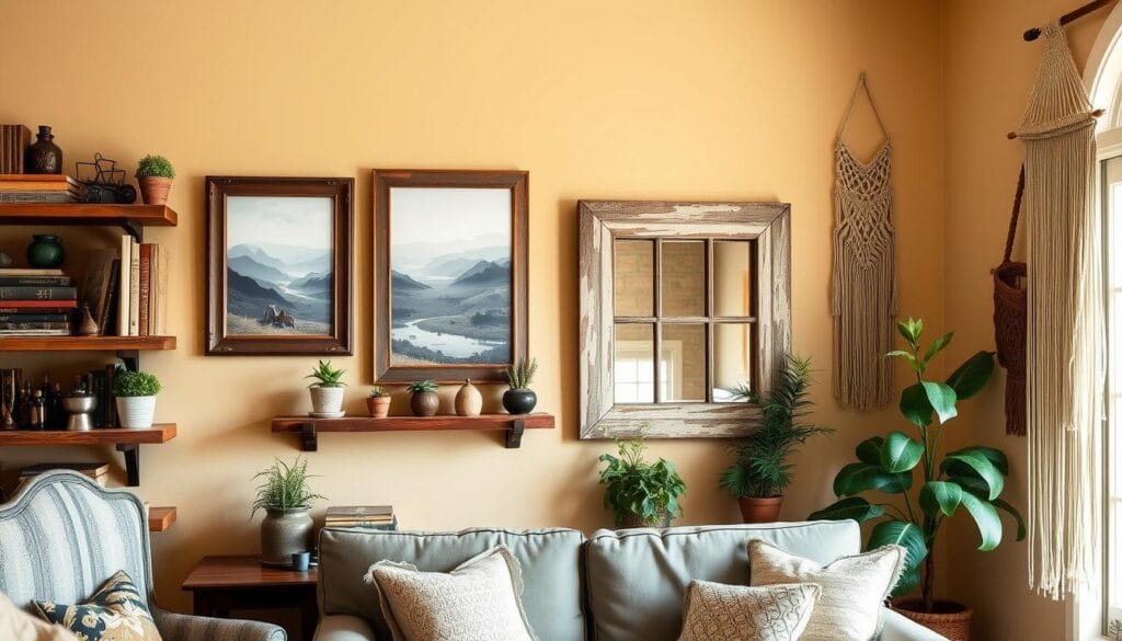farmhouse living room wall decor