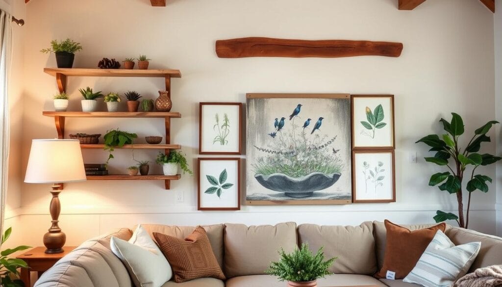 farmhouse living room wall decor