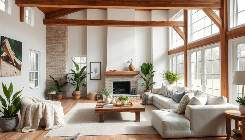 modern farmhouse living room