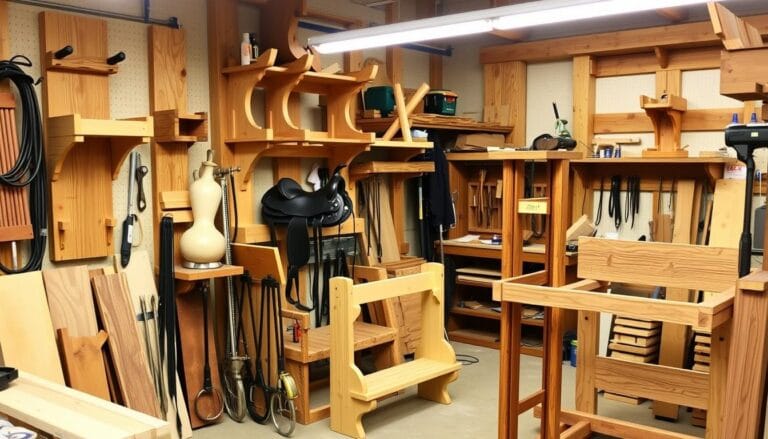 DIY Wooden Saddle Rack Ideas