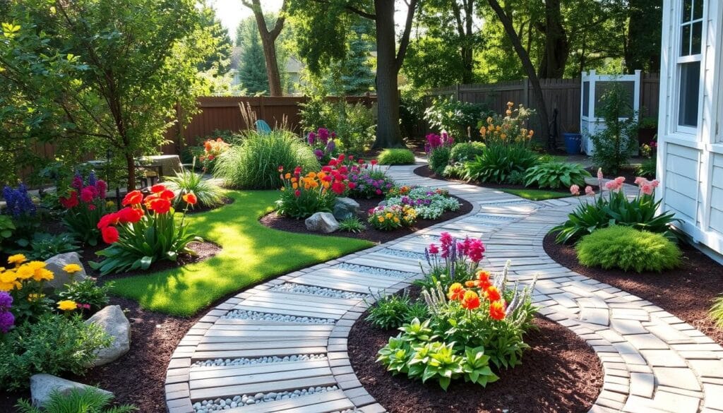 affordable backyard path designs