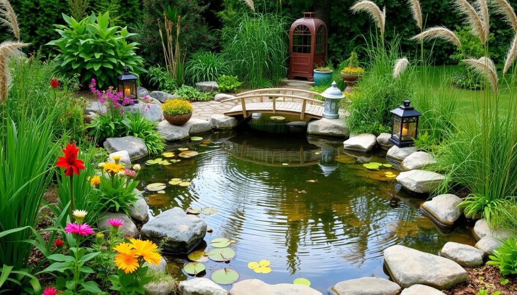 backyard pond landscaping