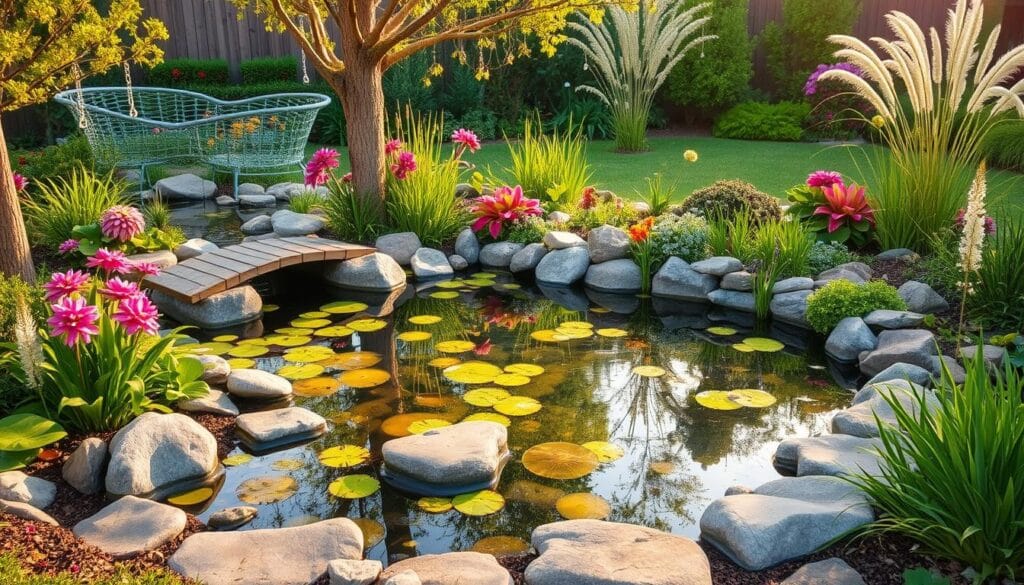 backyard pond landscaping