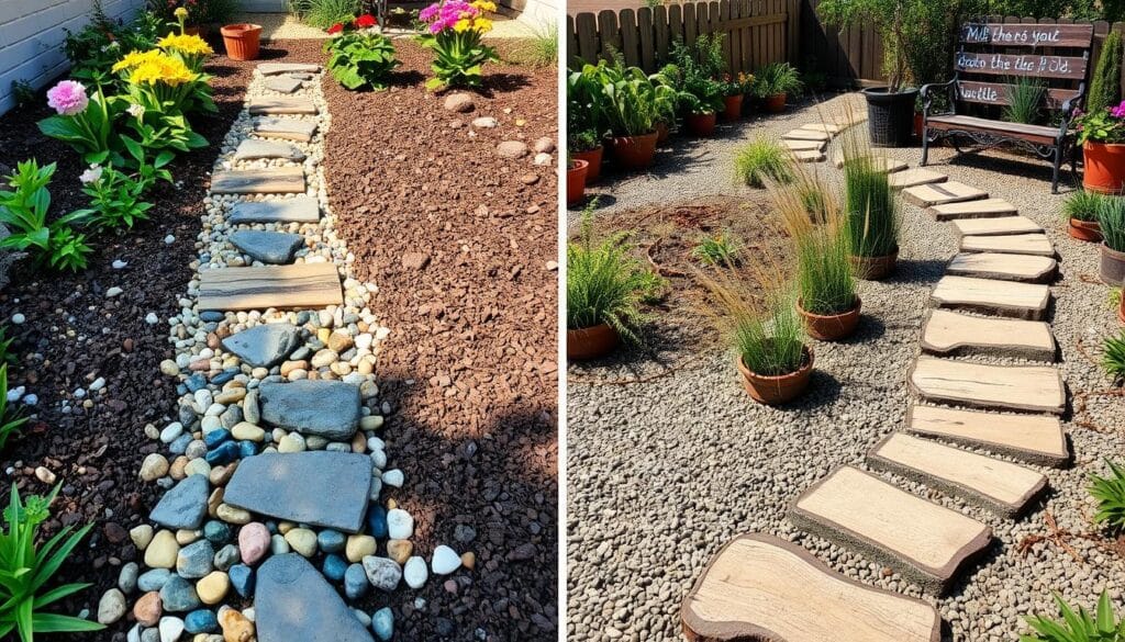 cheap diy garden path ideas