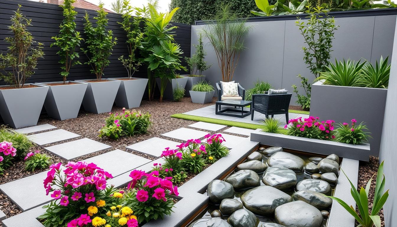 contemporary small garden ideas