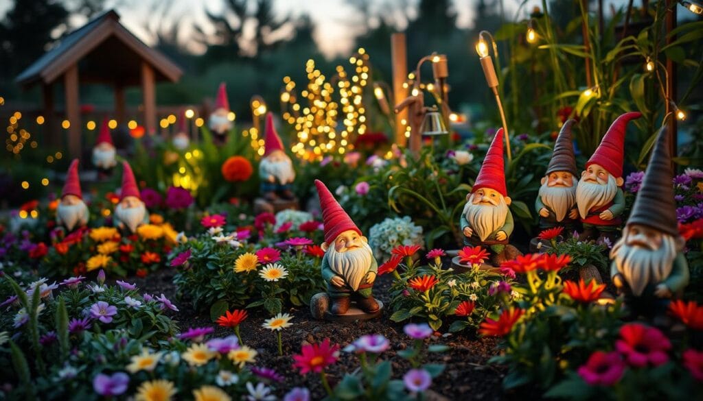 enchanting outdoor gnome displays