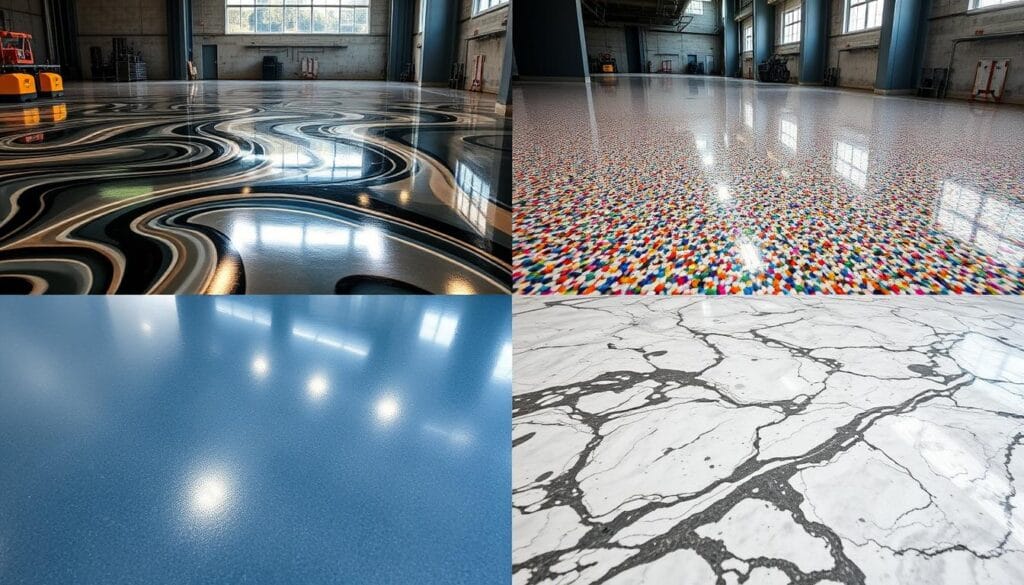 epoxy flooring types