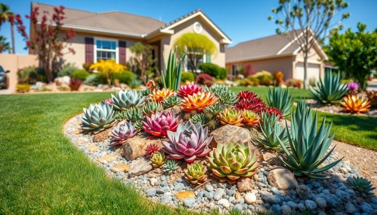 front yard succulent garden ideas
