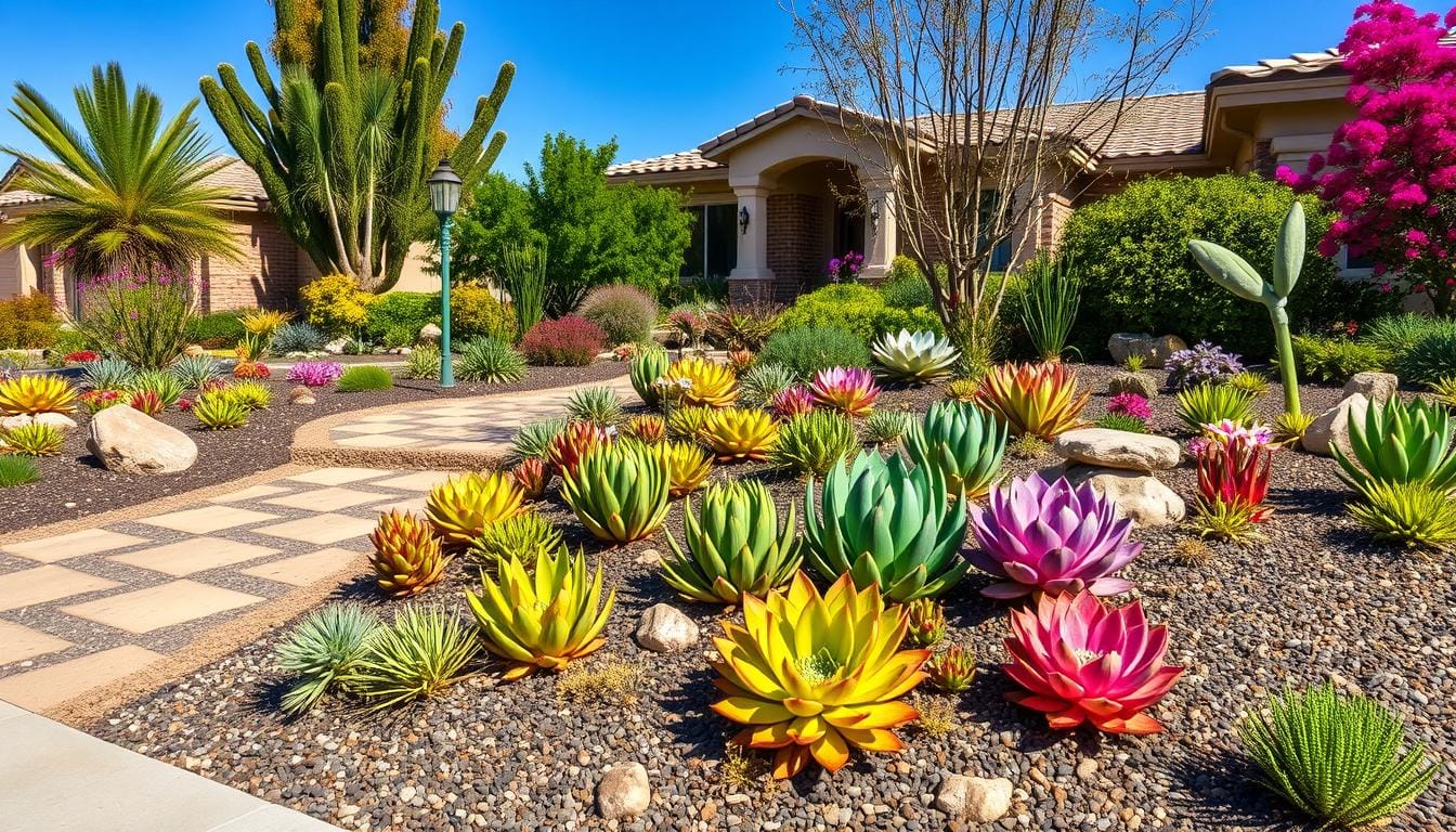 10 Inspiring Front Yard Succulent Garden Ideas