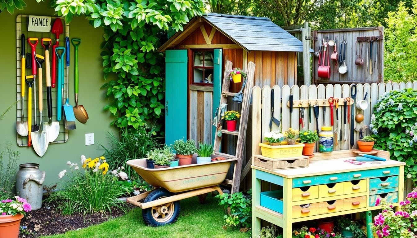 garden tool storage ideas