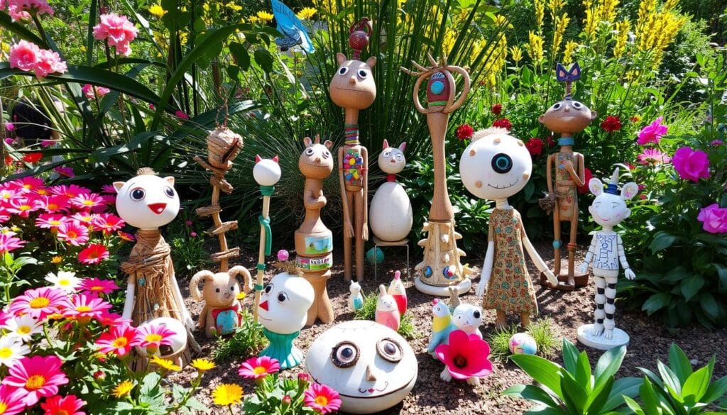 handmade garden art