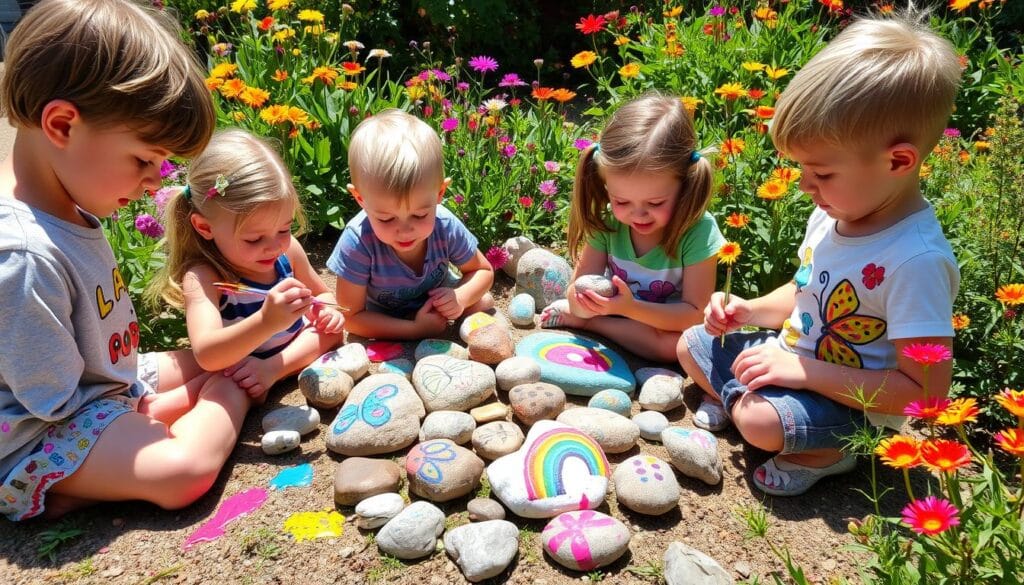 rock painting for kids