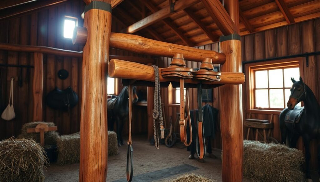 rustic saddle rack DIY