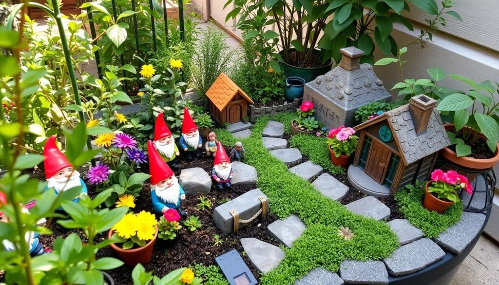 small space gnome garden inspiration
