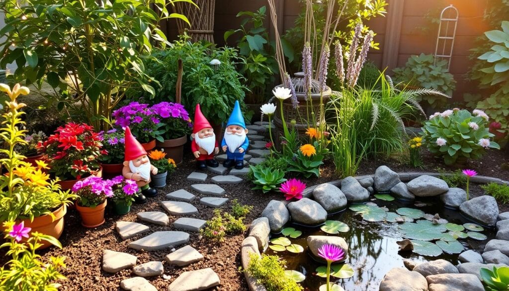 small space gnome garden inspiration