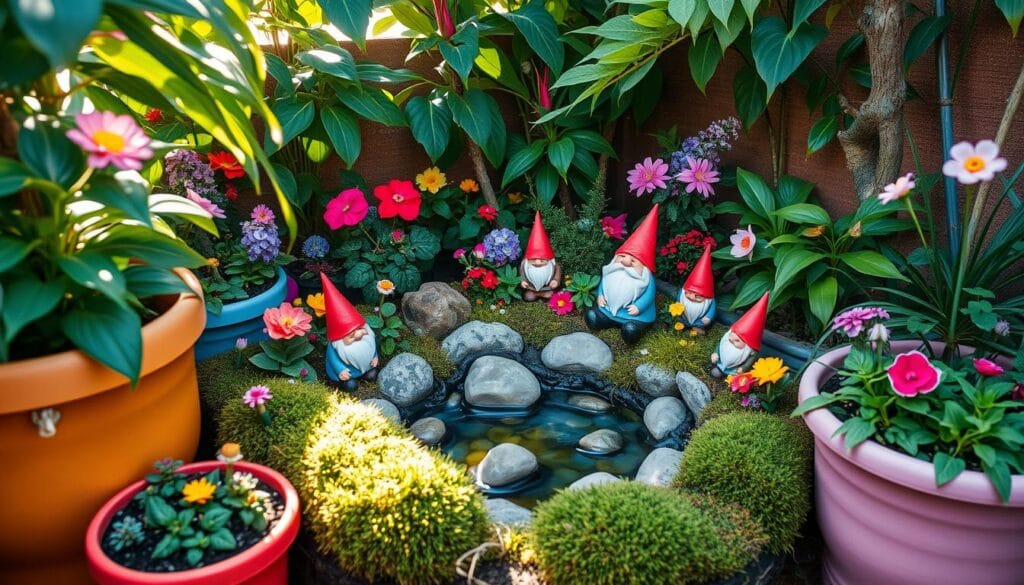 small space gnome garden inspiration