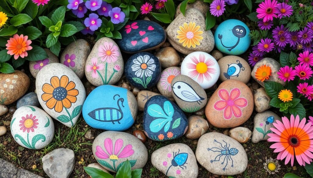 unique rock painting