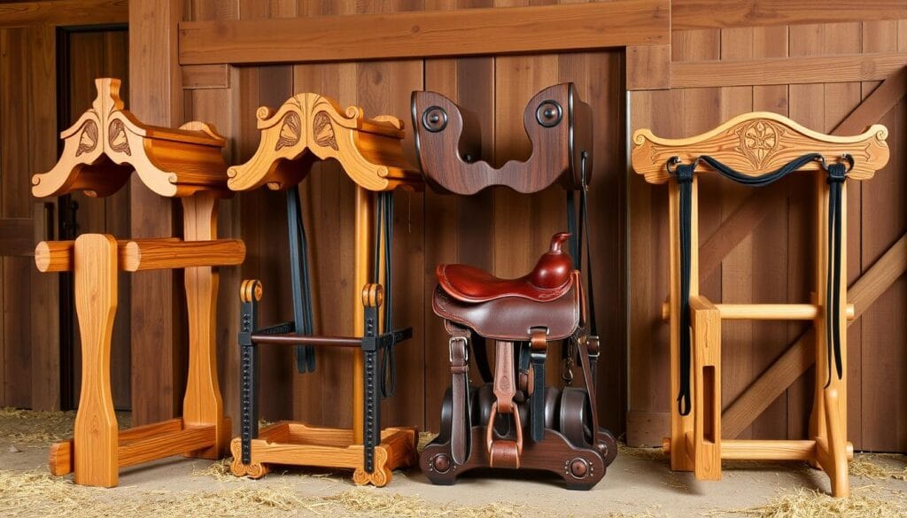 wood saddle stand ideas