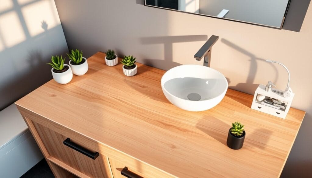 DIY bathroom counters