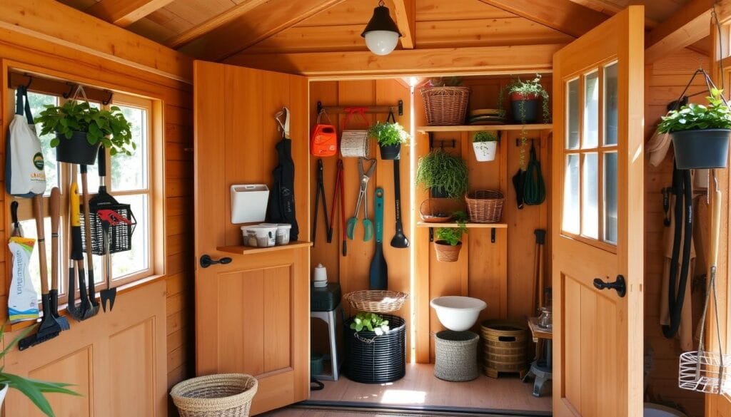 DIY shed organization
