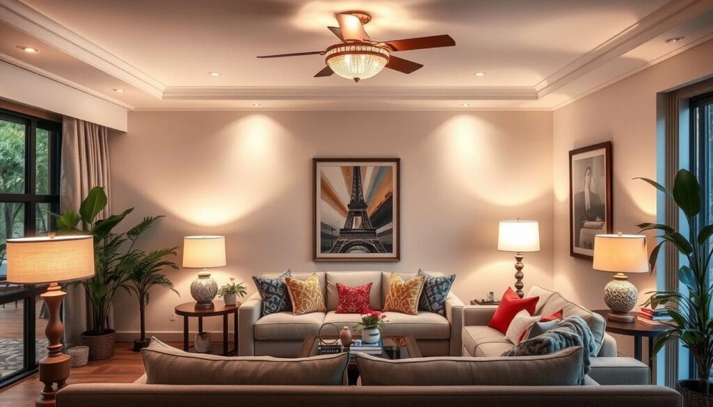 Layered Lighting in Living Rooms