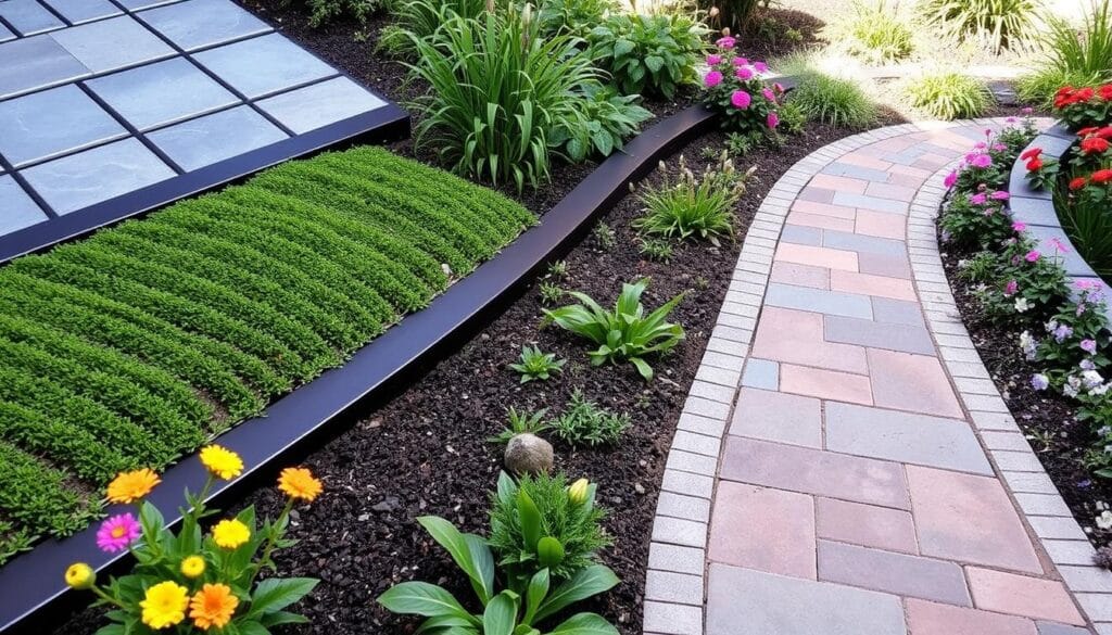 contemporary garden edging ideas