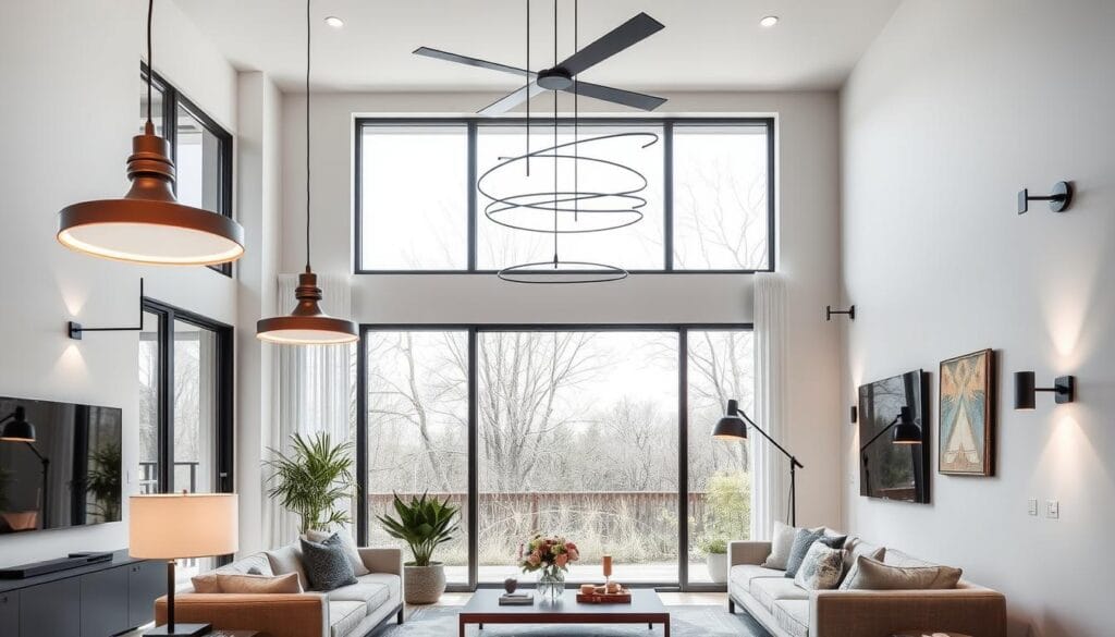 contemporary living room lighting trends