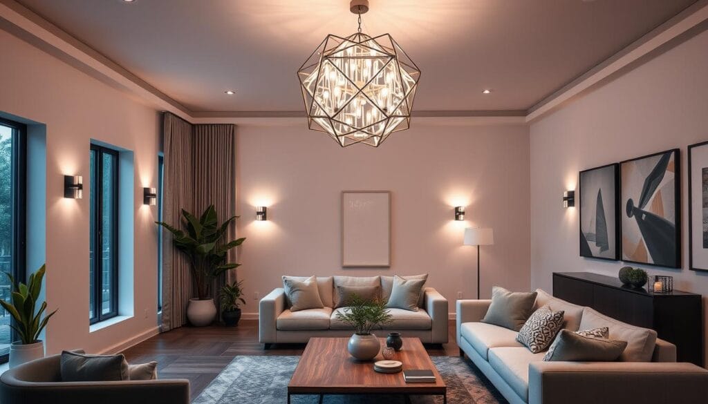 modern living room lighting