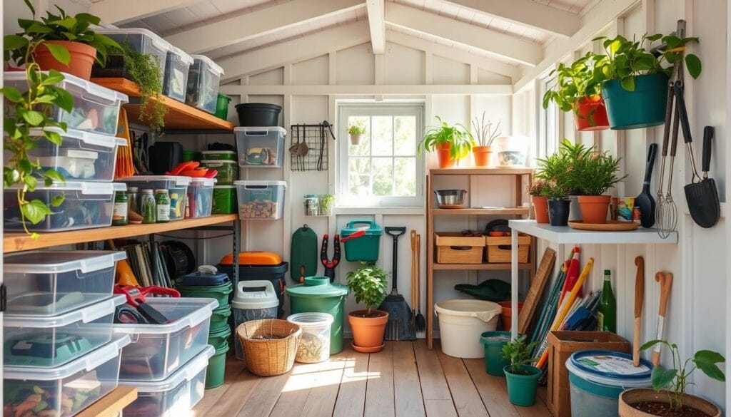 small shed organization