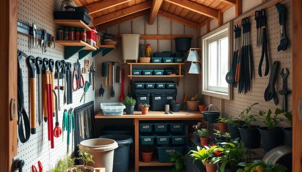 small shed organization