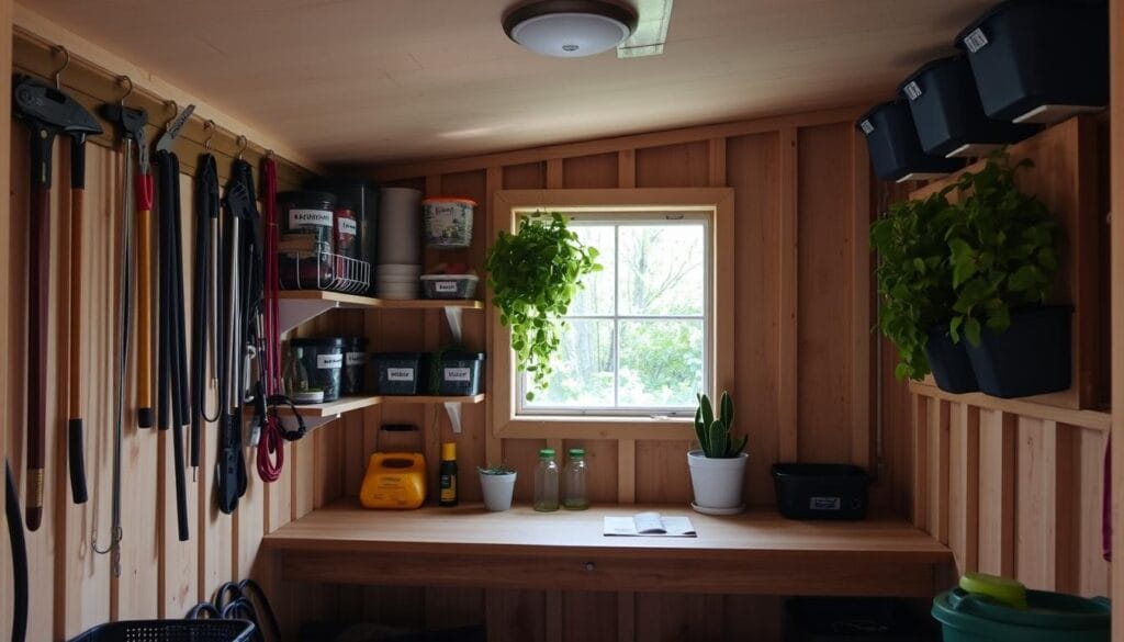 small shed organization