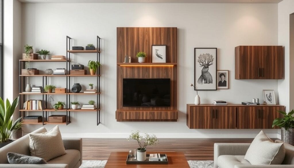 space-saving living room storage