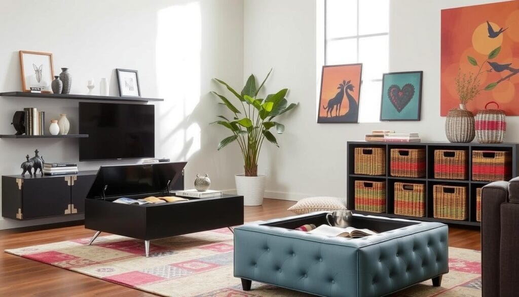 stylish storage solutions for living room