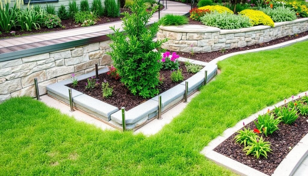 trendy yard border designs