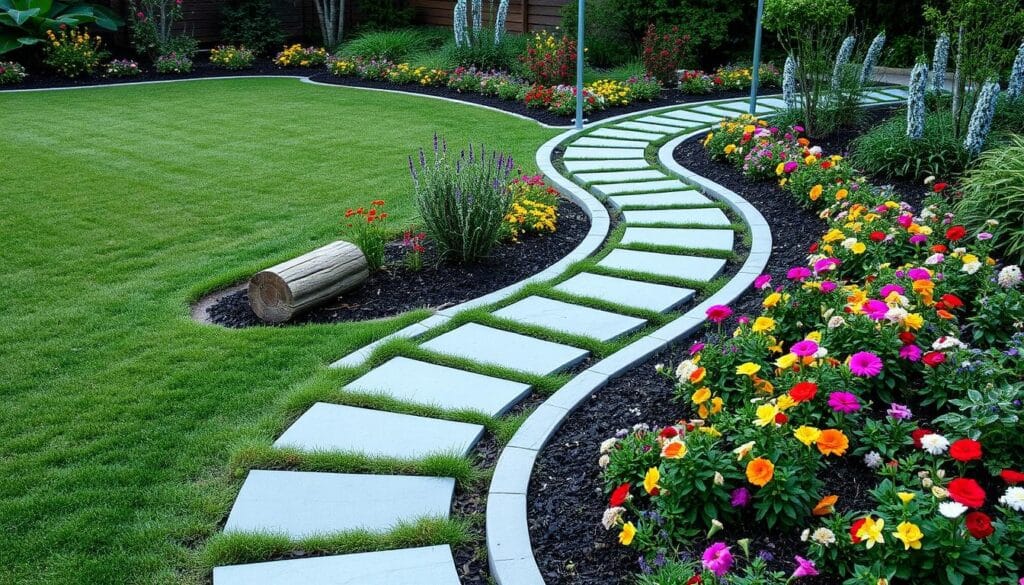 trendy yard border designs