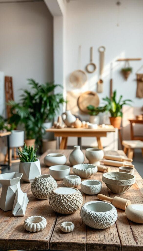 DIY home decor with air dry clay projects