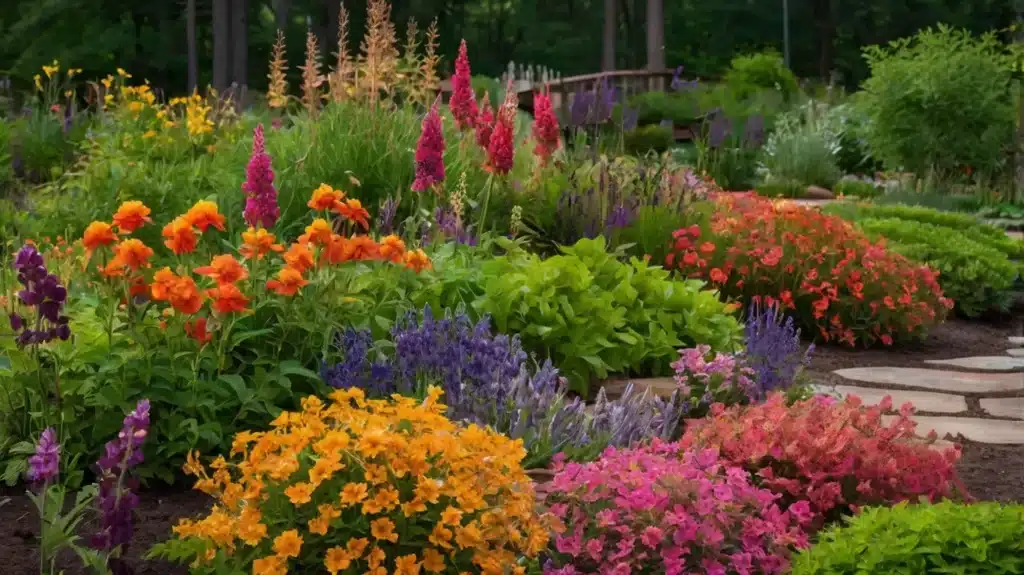 Colorful Perennial Garden