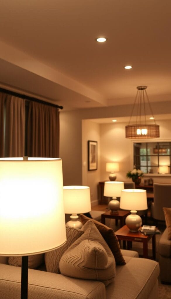 affordable layered lighting ideas