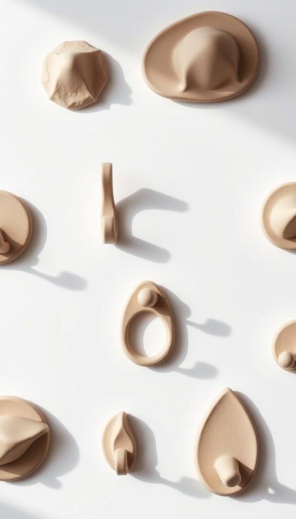air dry clay wall hooks
