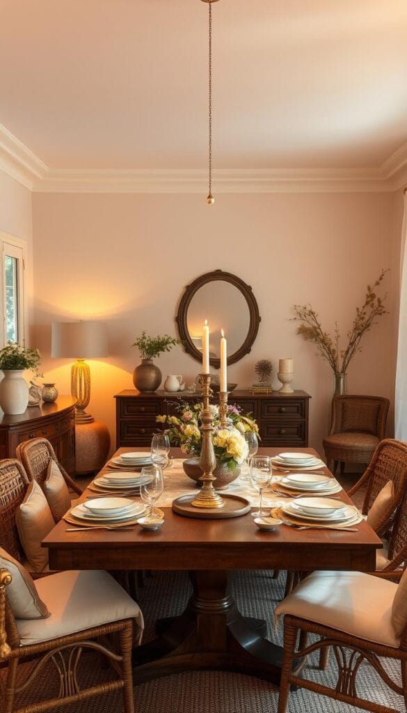 beautiful dining room decorating themes