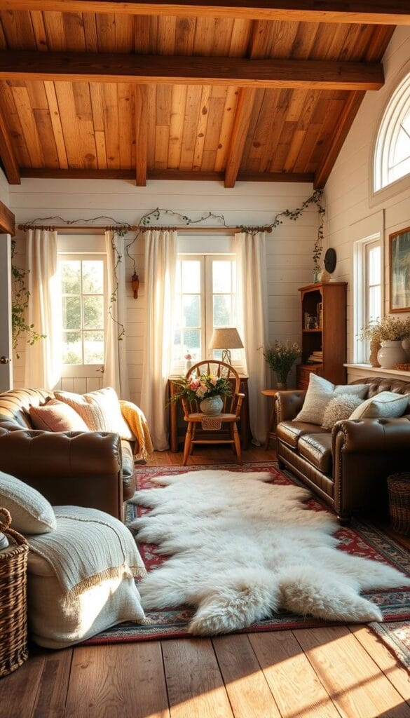 cozy farmhouse living room inspiration