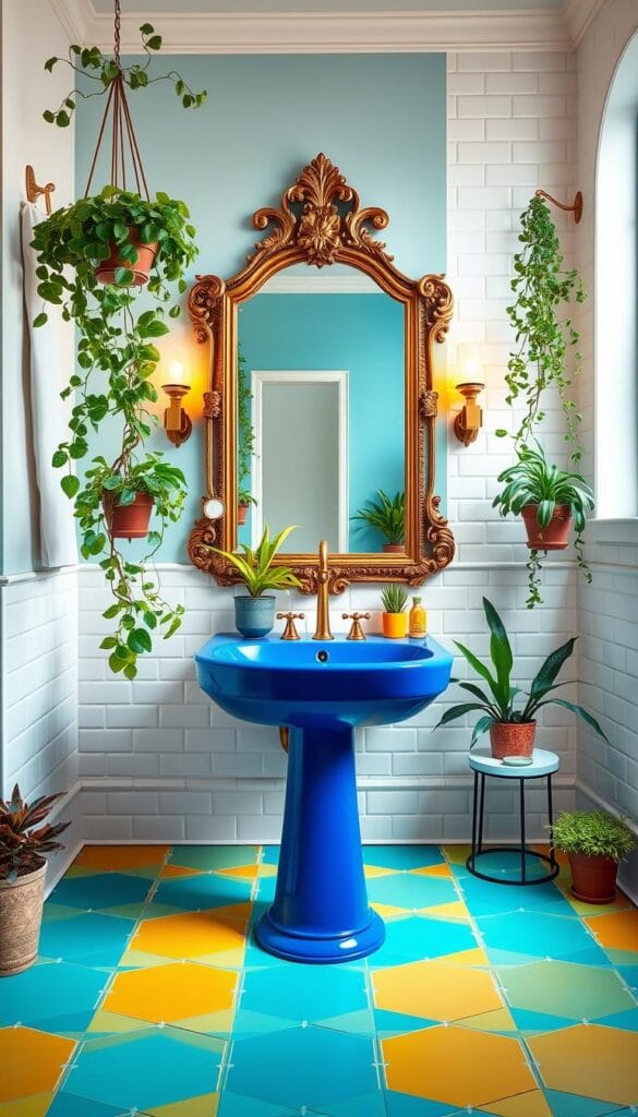 creative washroom decorating ideas