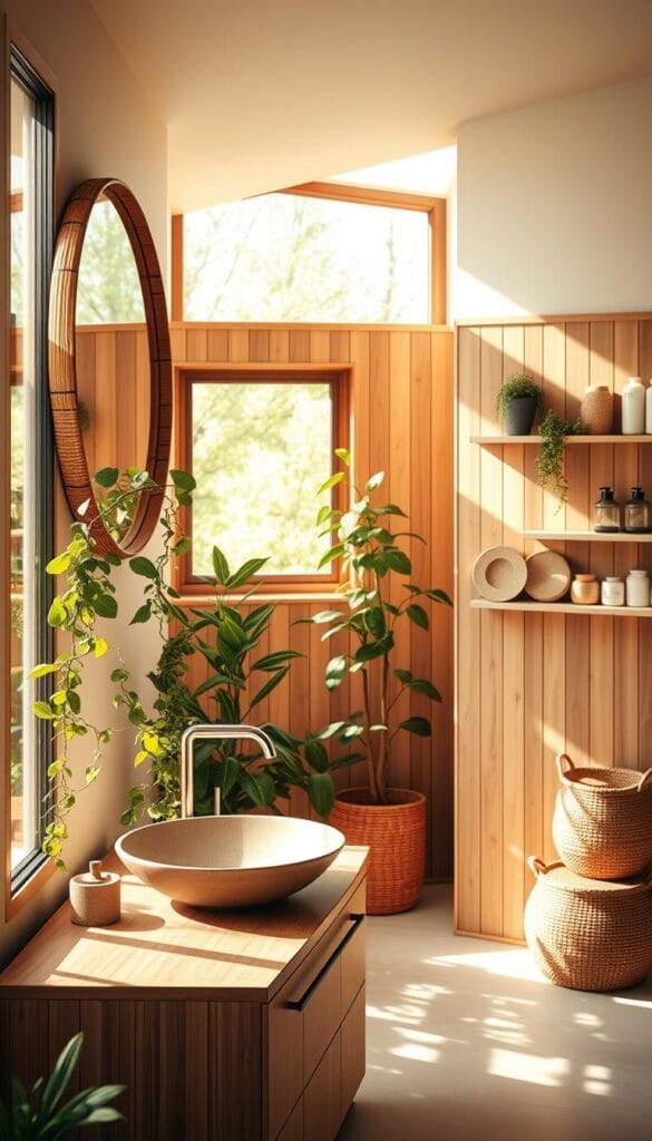eco-friendly bathroom decor