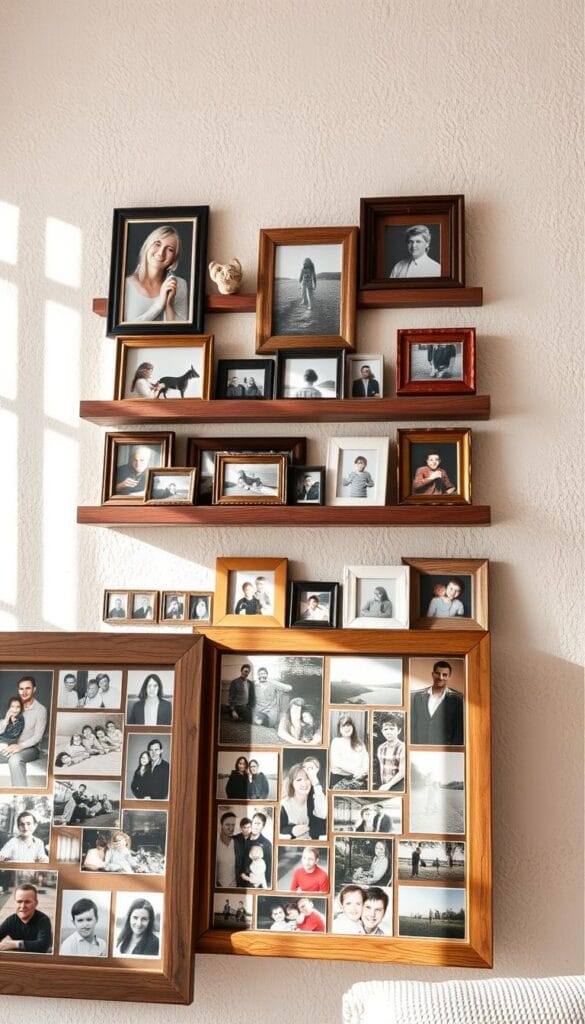 family photo timeline display ideas